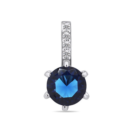 Charming silver pendant with zircons PT60WB
