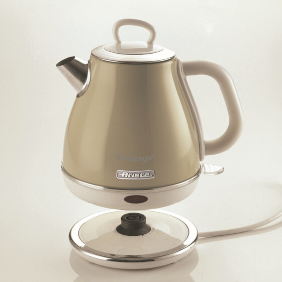 Беспроводной фильтрующий металлический чайник Ariete 2868 - 1 L - 1630 W - Beige