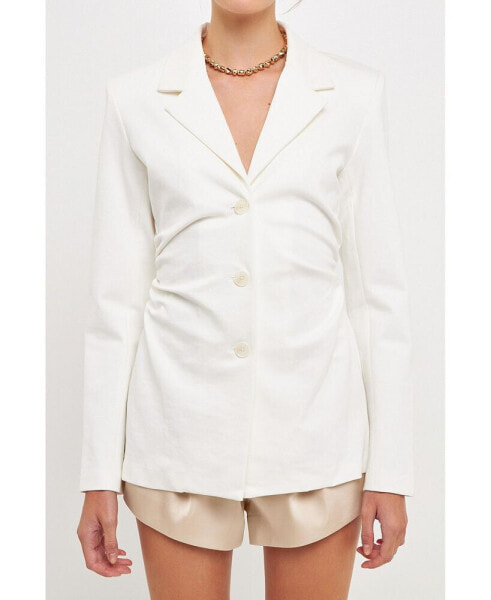 Women's Ruched Blazer