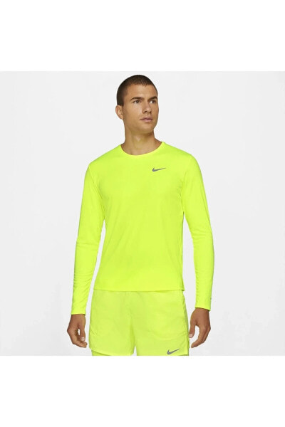 Футболка для бега Nike Dri-fıt Miler Long Sleeve Dry Miler Erkek Üst
