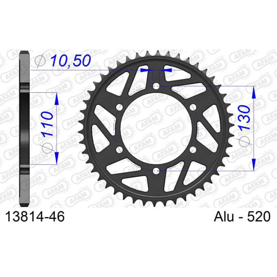 AFAM 13814 rear sprocket