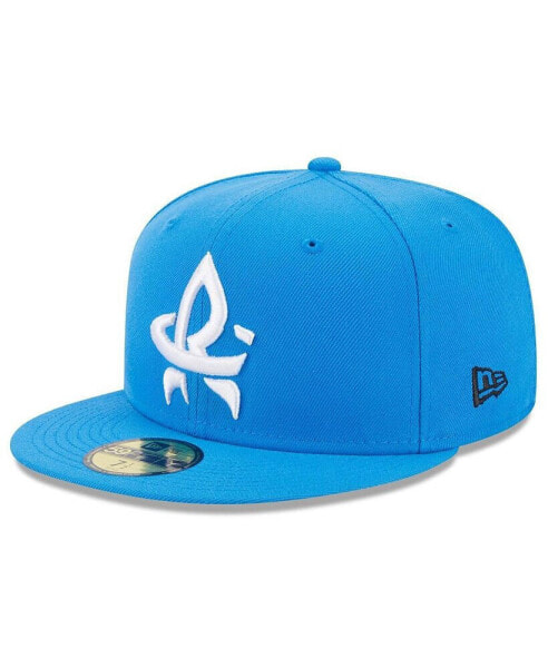 Men's Blue Rocket City Trash Pandas Authentic Collection Alternate Logo 59FIFTY Fitted Hat