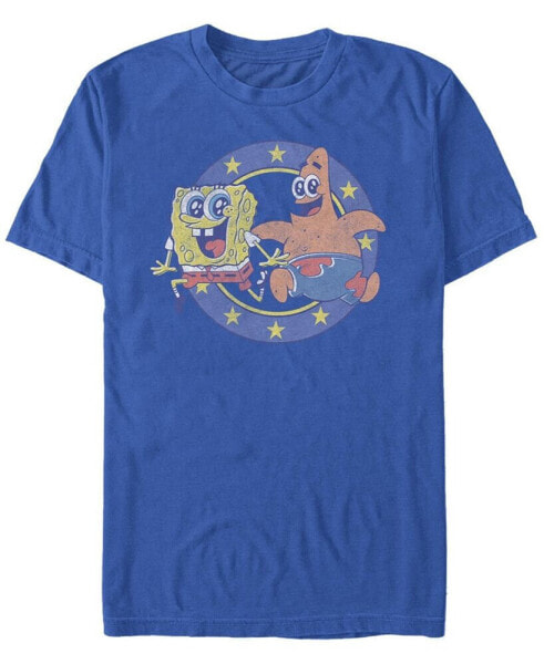 Men's SpongeBob Patrick Short Sleeve Crew T-shirt