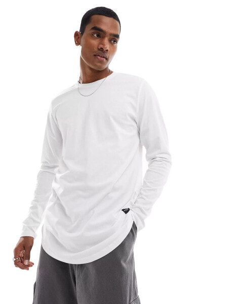 Футболка Jack & Jones Long Sleeve Essential White