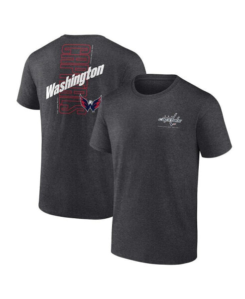 Men's Heather Charcoal Washington Capitals Backbone T-shirt