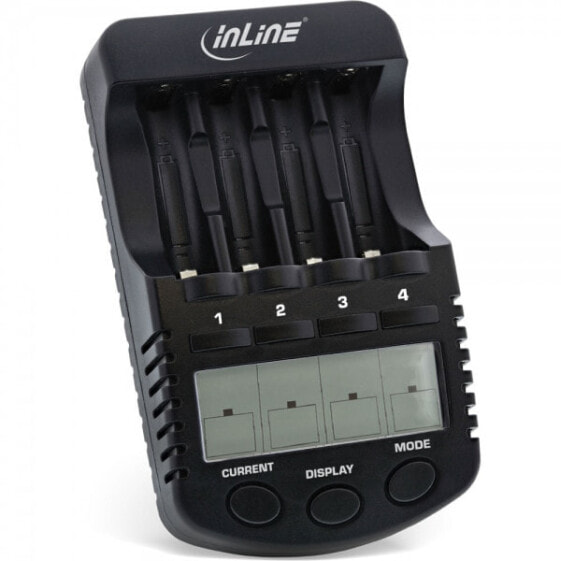 InLine Premium Quick Charger - NiCd+NiMH AA and AAA - up to 1000mA