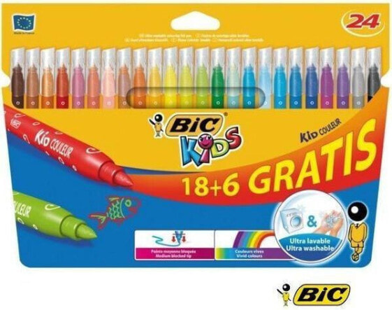 Фломастеры BIC для детей, набор 24 цвета (BIC841803)