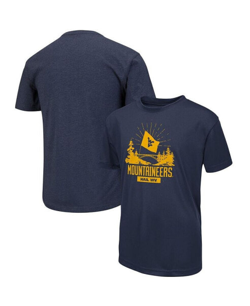 Big Boys Navy West Virginia Mountaineers Fan T-Shirt