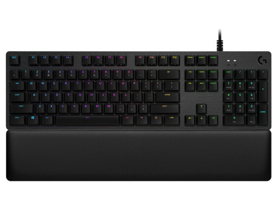 Logitech G G513 CARBON LIGHTSYNC RGB Mechanical Gaming Keyboard - GX Brown - Full-size (100%) - USB - Mechanical - QWERTZ - RGB LED - Carbon