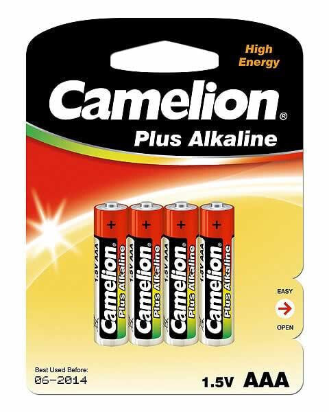 Одноразовый комплект батарей Camelion LR03-BP4 AAA Alkaline 1.5 V 4 шт.