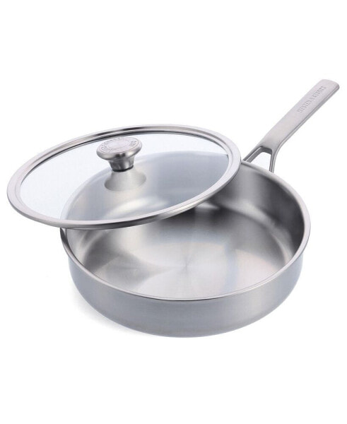 Stainless Steel 3.5-Quart Saute Pan with Lid