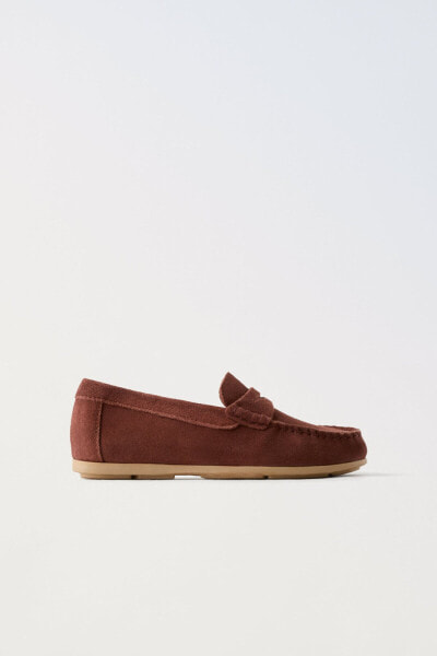 Leather loafers