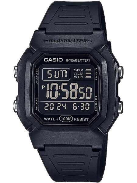 Casio W-800H-1BVES Collection men`s 37mm 10ATM