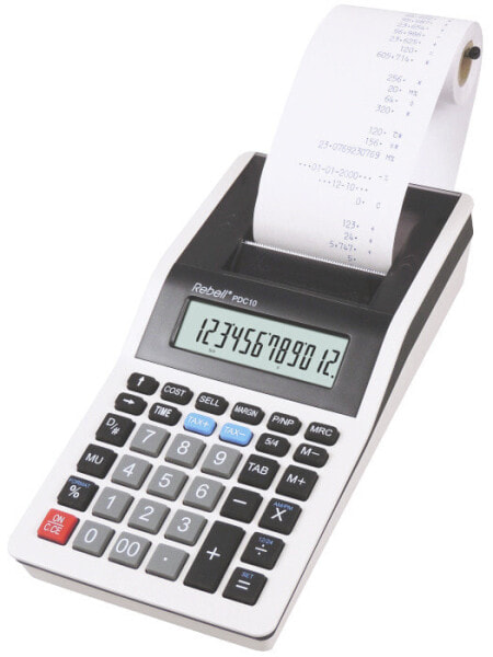 Rebell PDC 10 - Desktop - Printing - 12 digits - 1 lines - Battery - Gray