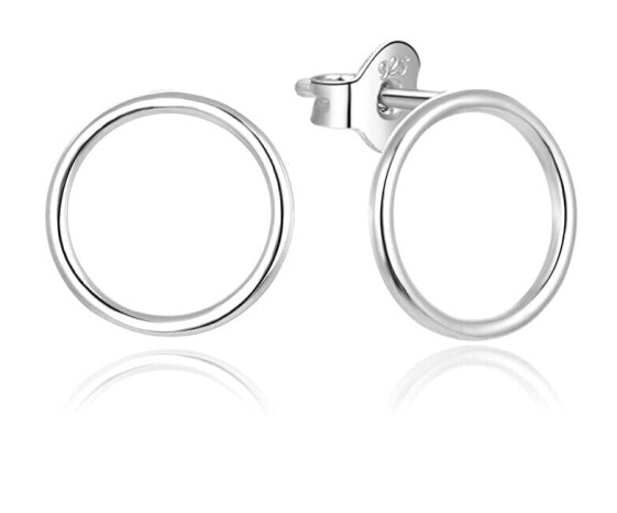 Minimalist silver earrings rings AGUP1891