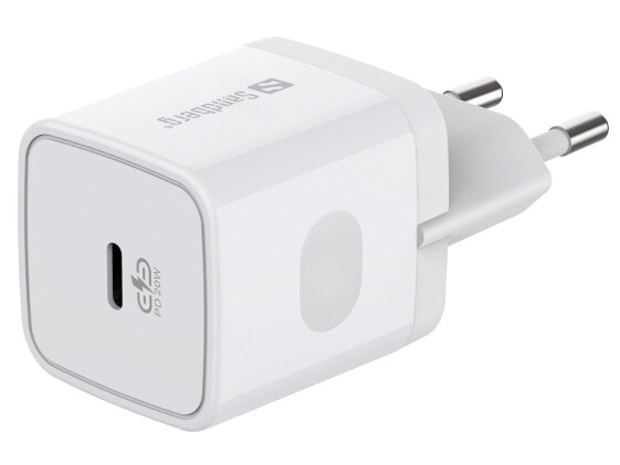 SANDBERG USB-C AC Charger PD20W - Indoor - AC - 5 V - 3 A - White