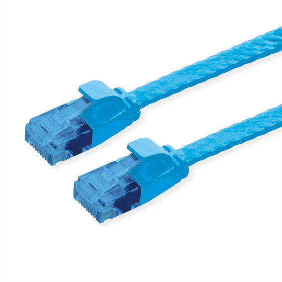 ROTRONIC-SECOMP UTP Patchkabel Kat6a/Kl.EA flach blau 1.5m - Cable - Network