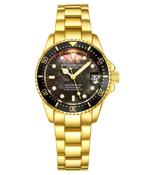 Women's Gold Tone Stainless Steel Bracelet Watch 32mm