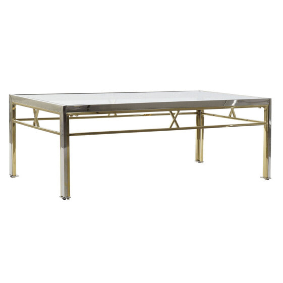 Вспомогательный стол DKD Home Decor Стеклянный Сталь Серебряный (110 x 60 x 40 cm)