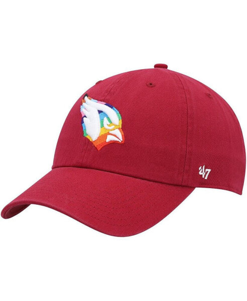 Men's Cardinal Arizona Cardinals Pride Clean Up Adjustable Hat