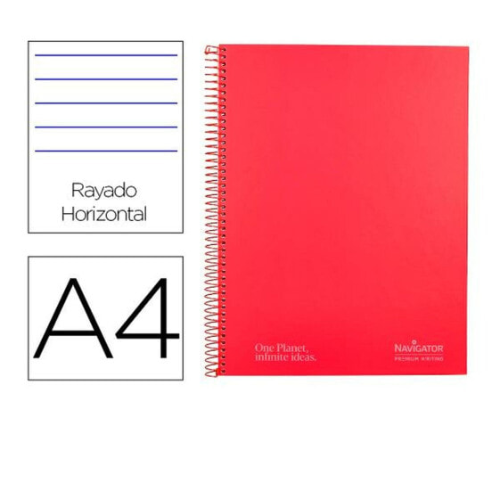 Notebook Navigator NA13 Red A4 80 Sheets
