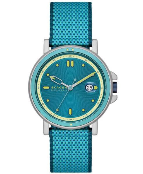 Men's Signatur Sport LE Three Hand Date Blue Pro-Planet Plastic Watch 40mm