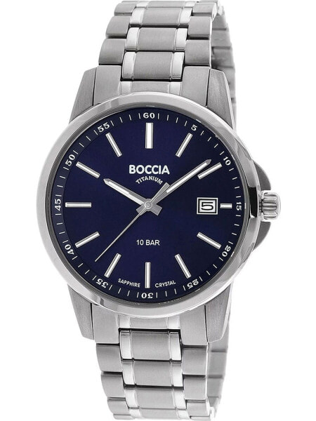 Часы мужские Boccia 3633-04 титан 40мм 10ATM