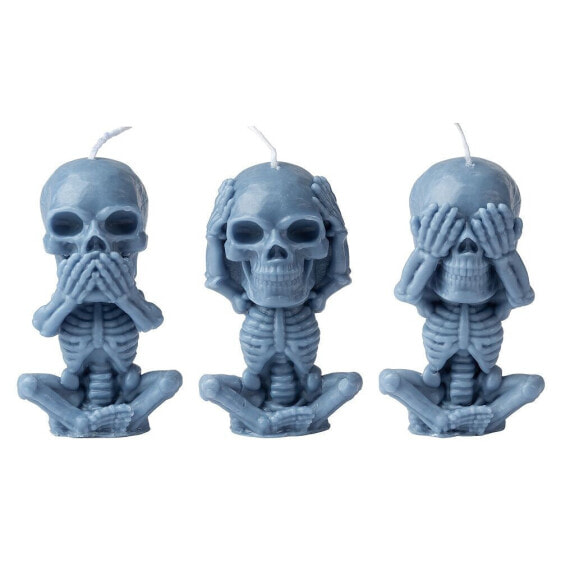 Skull Creative Candle for Spooky Halloween Decoration - 3 pack