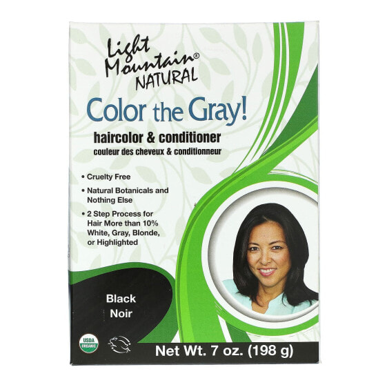 Краска для волос Color the Gray! Natural Hair & Conditioner, светло-коричневая, 7 унций (198 г) Light Mountain