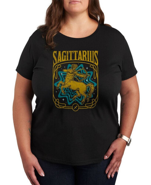 Sagittarius Zodiac Plus Size Graphic T-Shirt