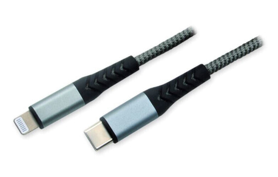 MCL Samar MCL MC923-1C/LIZ-1M - 1 m - Lightning - USB C - Male - Male - Grey