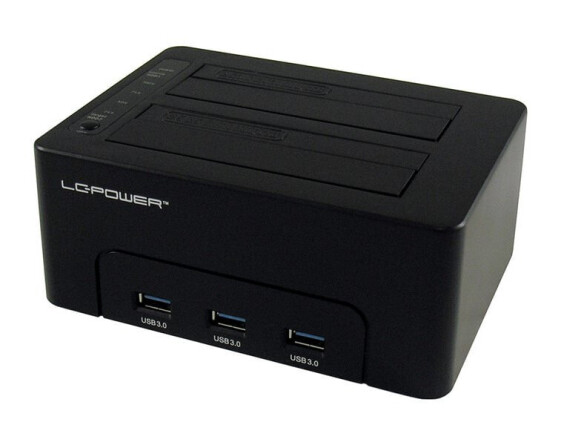 LC-Power LC-DOCK-U3-HUB - HDD,SSD - Serial ATA,Serial ATA II,Serial ATA III - 2.5,3.5" - USB 3.2 Gen 1 (3.1 Gen 1) Type-B - 5 Gbit/s - Black
