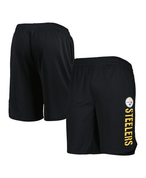 Men's Black Pittsburgh Steelers Team Shorts