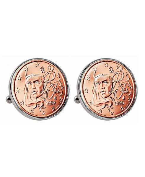 French 2-Euro Coin Cufflinks