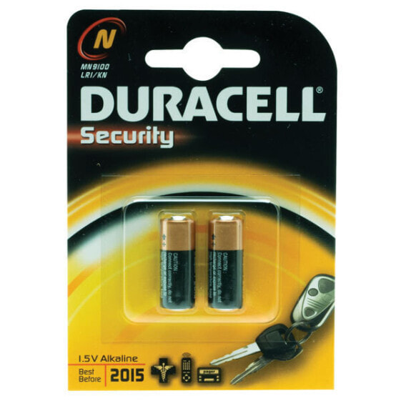 Одноразовая батарейка Duracell MN9100B2 - 1.5 В - 2 шт - черный - 13 мм