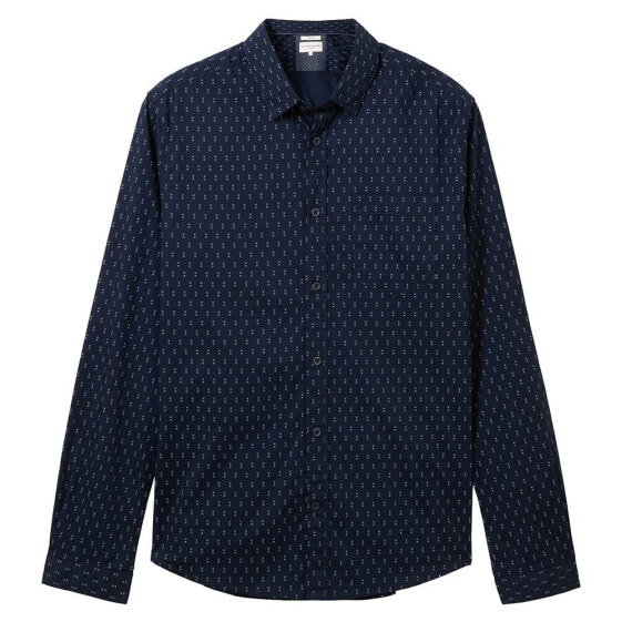 TOM TAILOR 1039916 Fitted Printed Stretch shirt