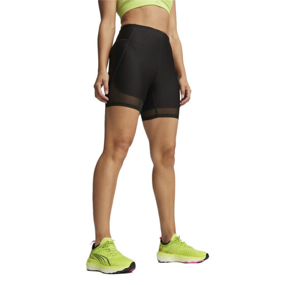 Puma Run Ultraform 6 Inch Bike Shorts Womens Black Casual Athletic Bottoms 52496