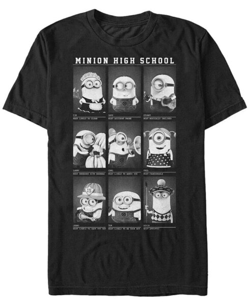 Minions Men's High School Photos Short Sleeve T-Shirt