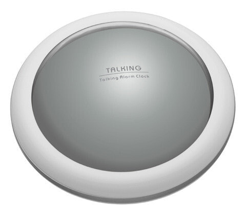 TFA 60.2008.54 - Quartz alarm clock - Silver - White - Plastic - 12/24h - -9.4 - 50 °C - °C