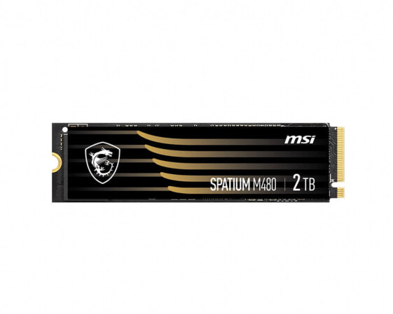 MSI SPATIUM M480 - SSD - verschlüsselt - 2 TB - intern - M.2 2280 - PCI Express 4.0 x4 (NVMe) - 256-Bit-AES - TCG Opal Encryption 2.0