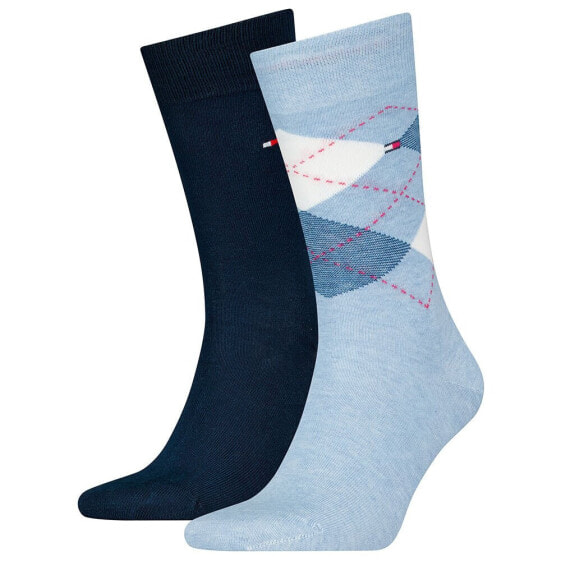 TOMMY HILFIGER Check socks 2 pairs