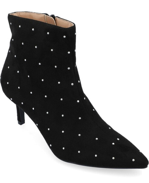 Women's Rossia Studded Pointed Toe Booties