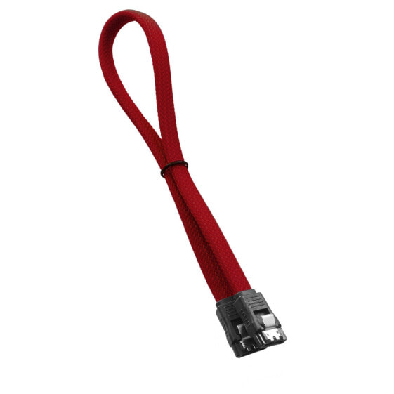 cablemod ModMesh - 0.3 m - SATA III - SATA 7-pin - SATA 7-pin - Male/Male - Black - Red