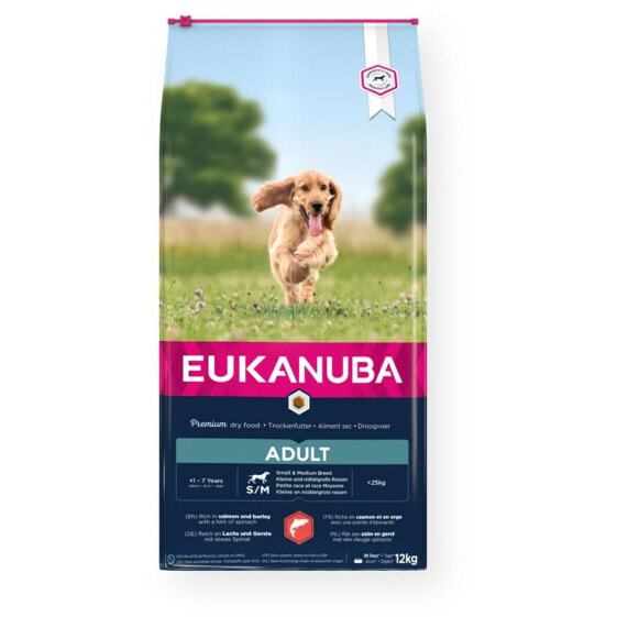 Фураж Eukanuba Adult Small&Medium Salmon Рыба 12 kg