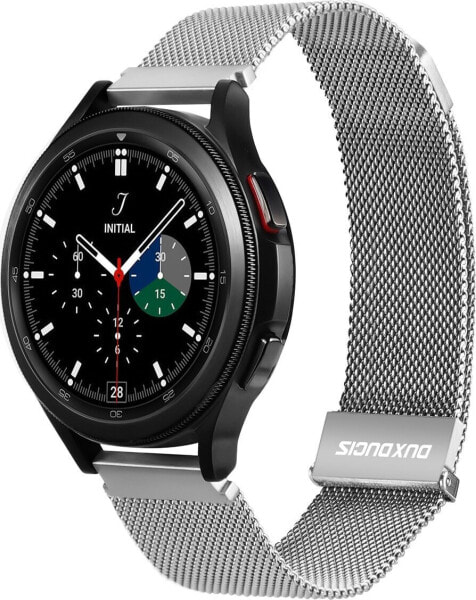 Dux Ducis Dux Ducis Magnetic Strap pasek do Samsung Galaxy Watch / Huawei Watch / Honor Watch (20mm band) magnetyczna opaska srebrny (Milanese Version)