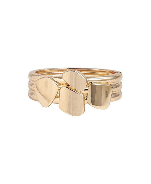 Women's Gold Pavement Bangle Bracelet