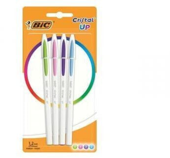 Ручки цветные BIC Cristal Bicolor Up mix 4 цвета