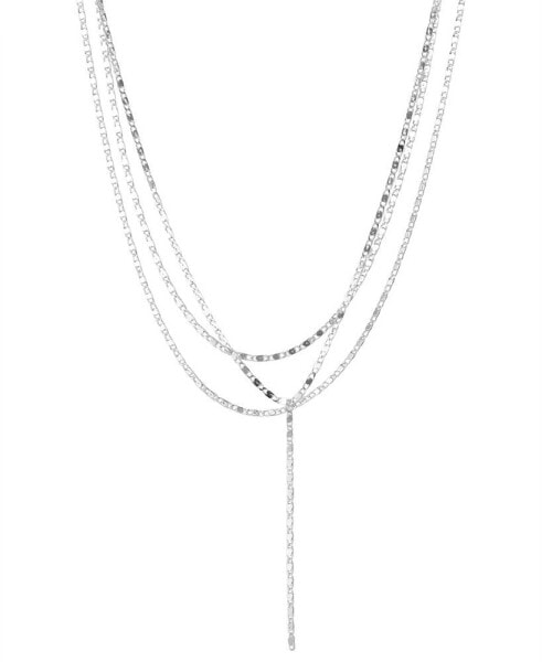 Mirrored Layered Chain Y Necklace