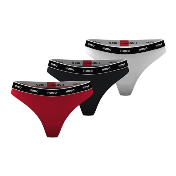 HUGO Stripe 50480150 Thong 3 Units