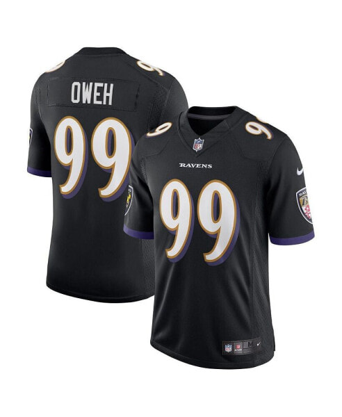 Men's Odafe Oweh Black Baltimore Ravens Vapor Limited Jersey